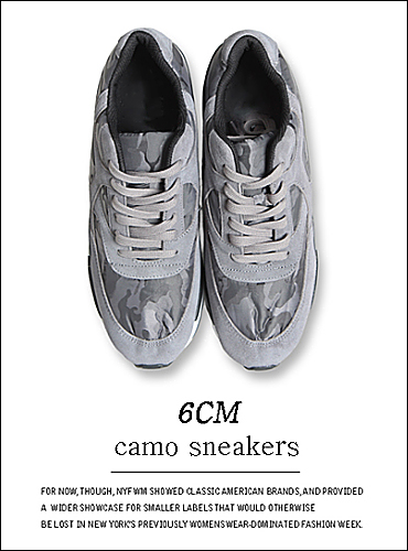 [공장직영] 키높이 6cm camo sneakers (ver.2)