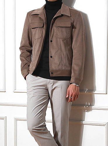 16 f/w (wool 80%) Suede jacket - jk (2color) 